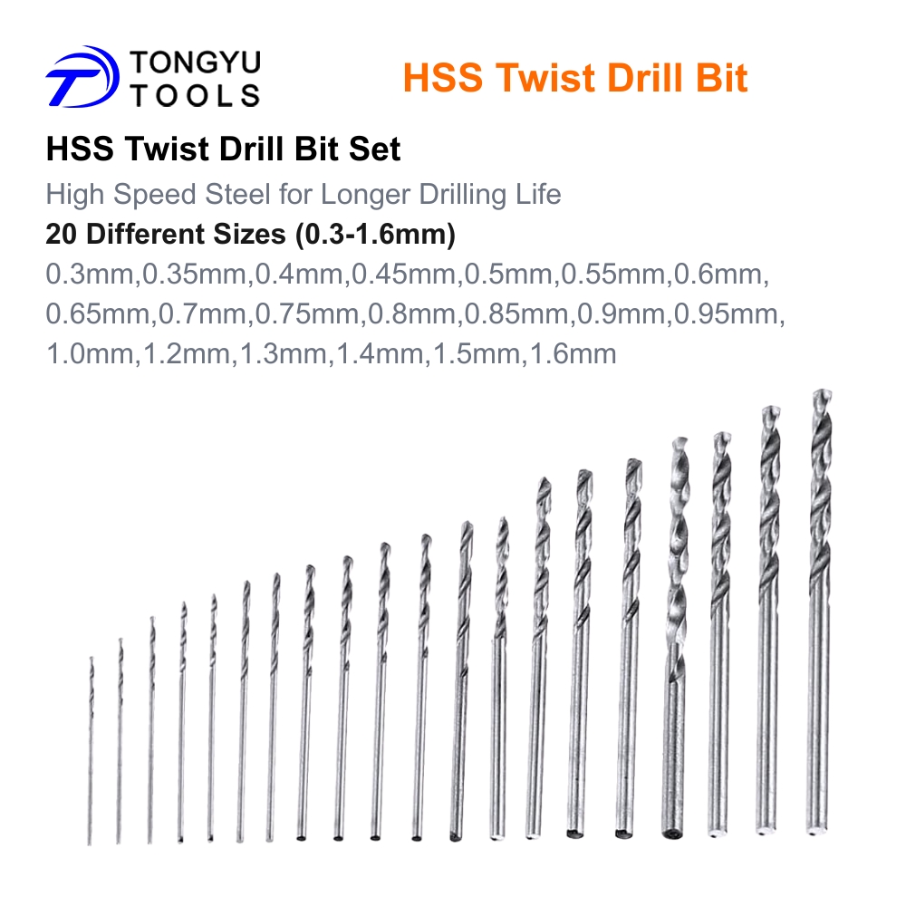 20 Brocas Mini Helicoidales de - Woodworking Resin reseña y precio